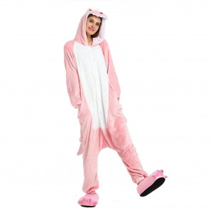 Кигуруми Динозаврик розовый XL (175-185см)